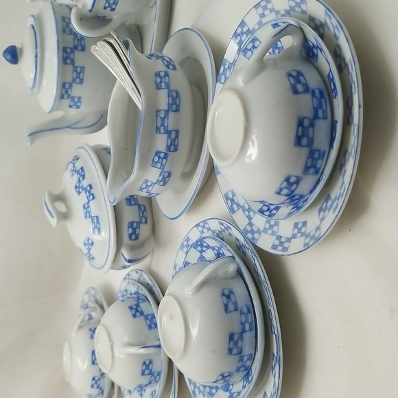 Mid Century Children's Bone China Tea Set - Picture 12 of 16